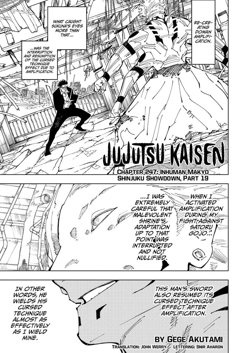 Jujutsu Kaisen Chapter 247